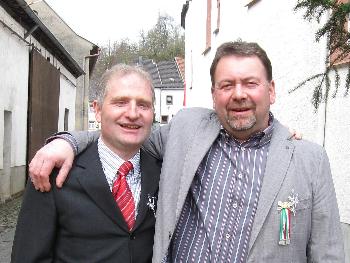 Helmut Neukirch und Peter Thieltges bei der Eierlage 2010